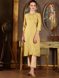 W Women Ethnic Motifs Striped Kurta