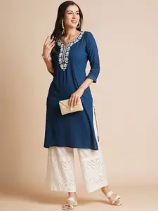 RATAN Women Embroidered Chikankari Kurta