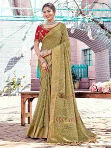Saree mall Bandhani Printed Zari Bandhani Sarees