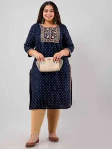 Fashion Zest Embroidered Straight Kurtas