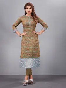JIVORA Women Ethnic Motifs Printed Straight Kurta
