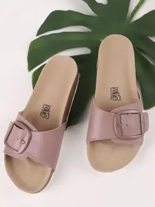 LOUD POUT Women Open Toe Flats with Bows