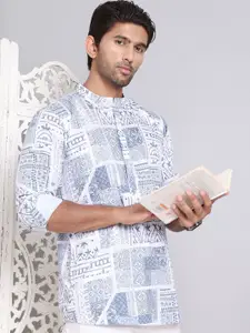Jompers Men Geometric Printed Kurta
