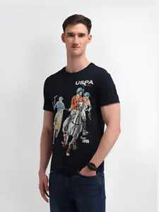 U.S. Polo Assn. Denim Co. Men Brand Logo Printed T-shirt