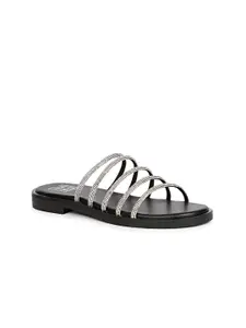 Viviblu Women Embellished Slip-on Open Toe Flats