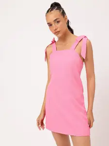 DressBerry Tie-Up Mini Sheath Dress