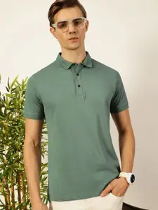 Thomas Scott Solid Polo Collar Pure Cotton T-shirt