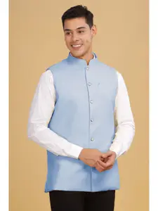 Anouk Men Woven Cotton Nehru Jacket