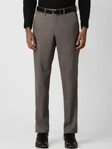 Van Heusen Men Cotton Mid-Rise Formal Trousers
