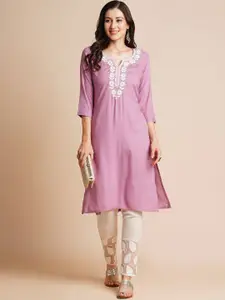 RATAN Women Embroidered Chikankari Kurta