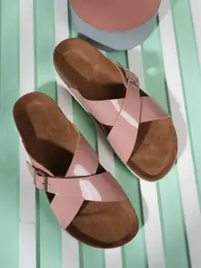 MOZAFIA Women Open Toe Flats with Bows