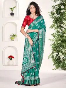 Saree mall Ethnic Motifs Zari Printed Sarees