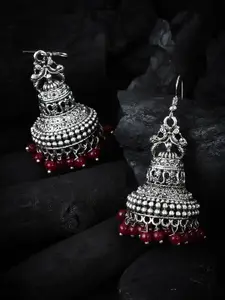 Silvermerc Designs Contemporary Jhumkas Earrings