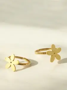 Goldnera Flower Charm Ethnic Adjustable Toe Rings