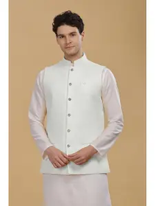Anouk Men Woven Cotton Nehru Jacket