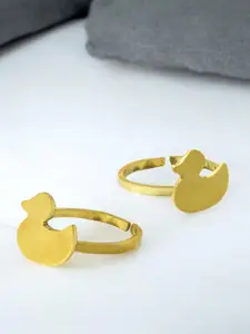 Goldnera Cute Duck Ethnic Toe Rings