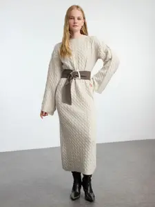 Trendyol Print A-Line Maxi Dress