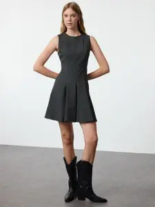 Trendyol Checked Fit & Flare Dress