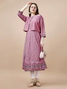 JIVORA Women Printed Flared Kurta