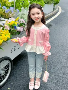 StyleCast x Revolte Girls Colourblocked Round Neck Cotton Top