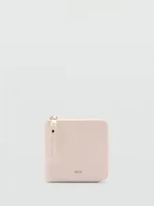 MANGO Women Quilted Zip Around Wallet