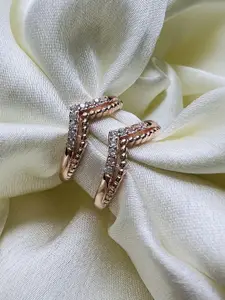 Arte Jewels Oxidised Toe Rings