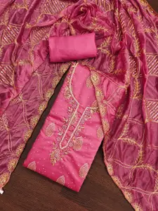 KIMISHA Embellished Unstitched Dress Material