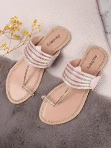 DressBerry Women Embellished Ethnic One Toe Flats