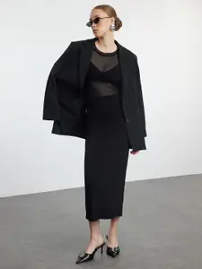 Trendyol Draped A-Line Midi Skirts