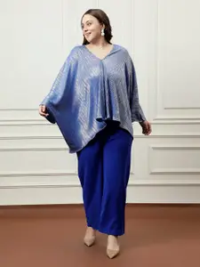 Athena Ample Pleated Top With Trouser Co-Ords