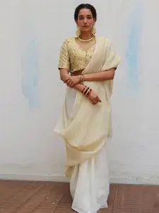 Chidiyaa Woven Design Zari  Saree