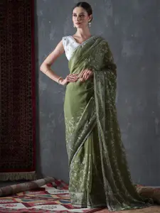 KALINI Embellished Organza Saree