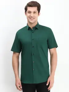 Allen Solly Men Spread Collar Solid Cotton Slim Fit Casual Shirt