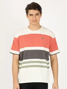Wrangler Men Colourblocked Cotton T-shirt