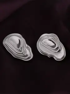 PALMONAS Silver Plated Stainless Steel Studs