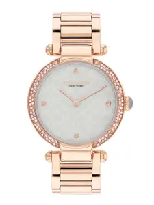 Coach Women Cary Mother of Pearl Bracelet Style Analogue Watch 14504184
