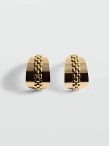 MANGO Embossed Link Ear Cuff Earrings