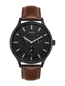 Timex Men Leather Straps Analogue Multi Function Watch TWEG184SMU15