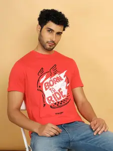 Wrangler Typography Printed Cotton T-shirt