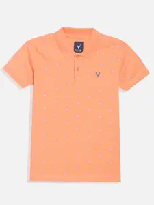 Allen Solly Junior Boys Abstract Printed Polo Collar Cotton T-shirt