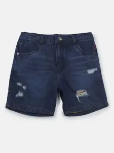 Gini and Jony Boys Washed Denim Technology Regular Fit Shorts
