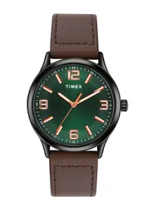 Timex Men Leather Straps Analogue Watch TWTG65SMU02