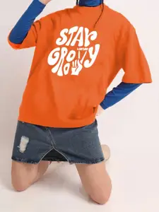 Leotude Women Printed Applique T-shirt