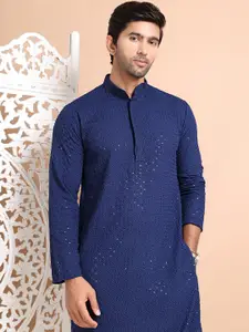 Anouk Men Floral Embroidered Sequinned Kurta