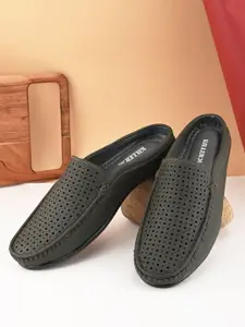 Killer Men Woven Design PU Mules