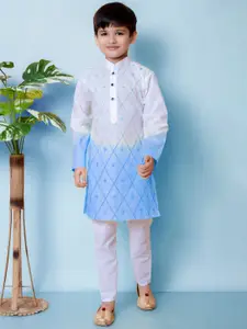 BAESD Boys Embroidered Regular Kurta with Pyjamas