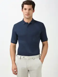 Peter England Men Printed Polo Collar T-shirt
