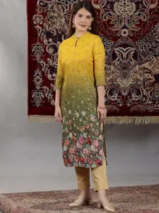 AURELIA Women Floral Printed Kurta
