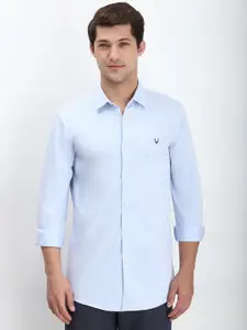Allen Solly Men Spread Collar Solid Cotton Slim Fit Casual Shirt