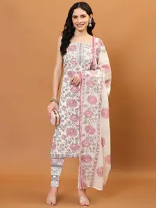 Meena Bazaar Printed Unstitched Dress Material